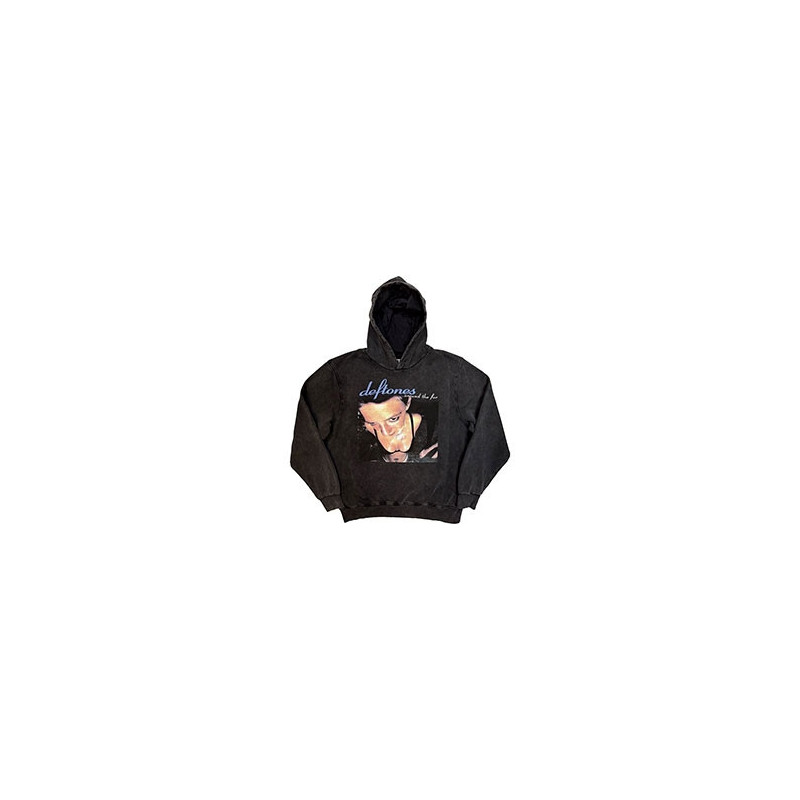 DEFTONES UNISEX STONE WASH PULLOVER HOODIE:AROUND THE FUR