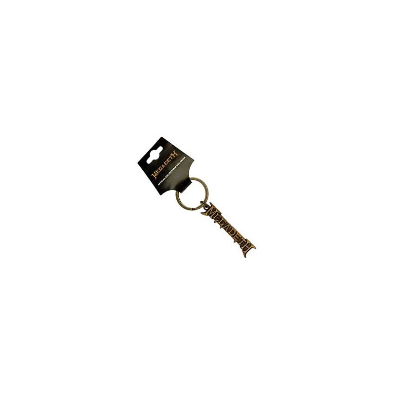 MEGADETH KEYCHAIN: GOLD LOGO V2