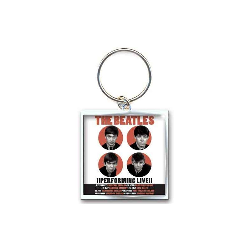 THE BEATLES KEYCHAIN: 1962 PERFORMING LIVE (PHOTO PRINT)