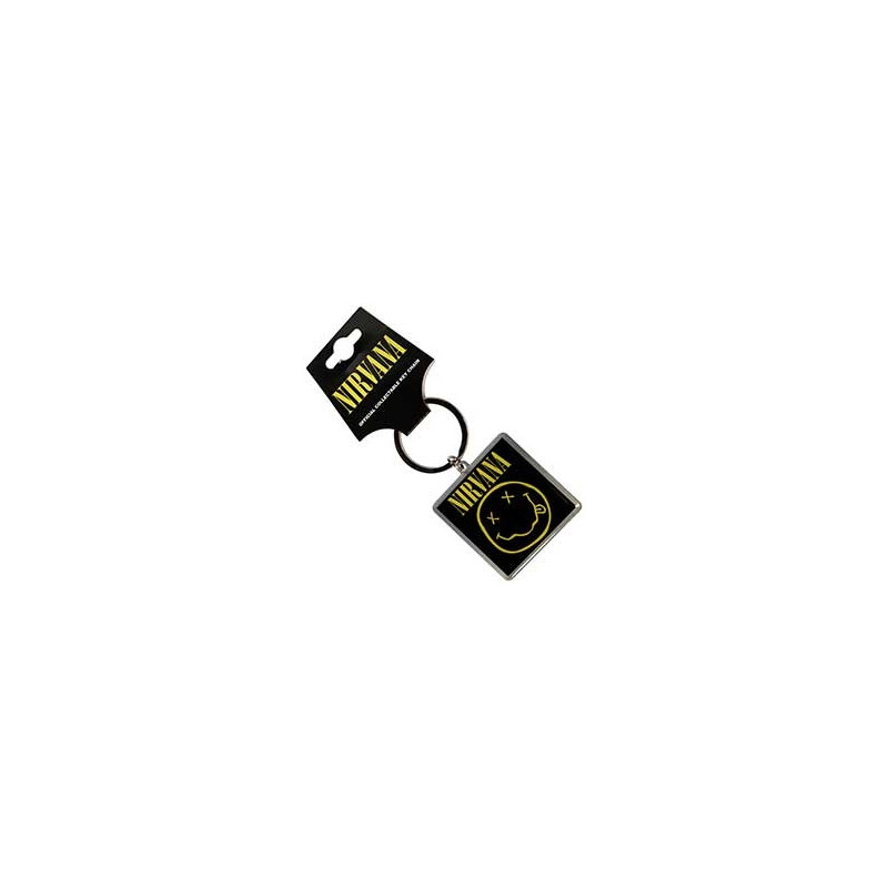 NIRVANA KEYCHAIN: HAPPY FACE PHOTO PRINT