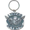 LYNYRD SKYNYRD KEYCHAIN: BIKER PATCH LOGO (DIE-CAST RELIEF)