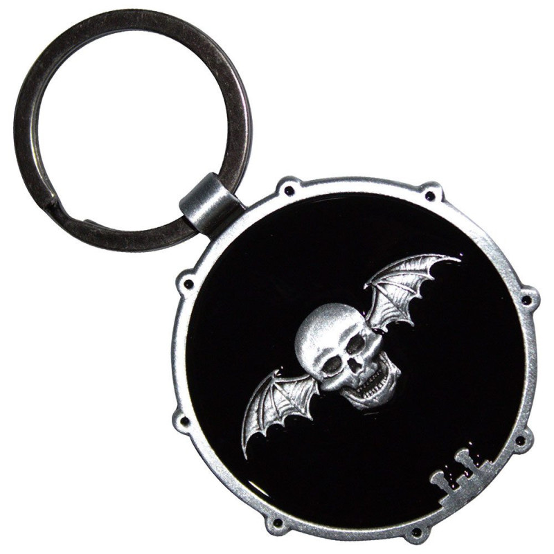 AVENGED SEVENFOLD KEYCHAIN: DEATHBAT DRUM DOUBLE-SIDED