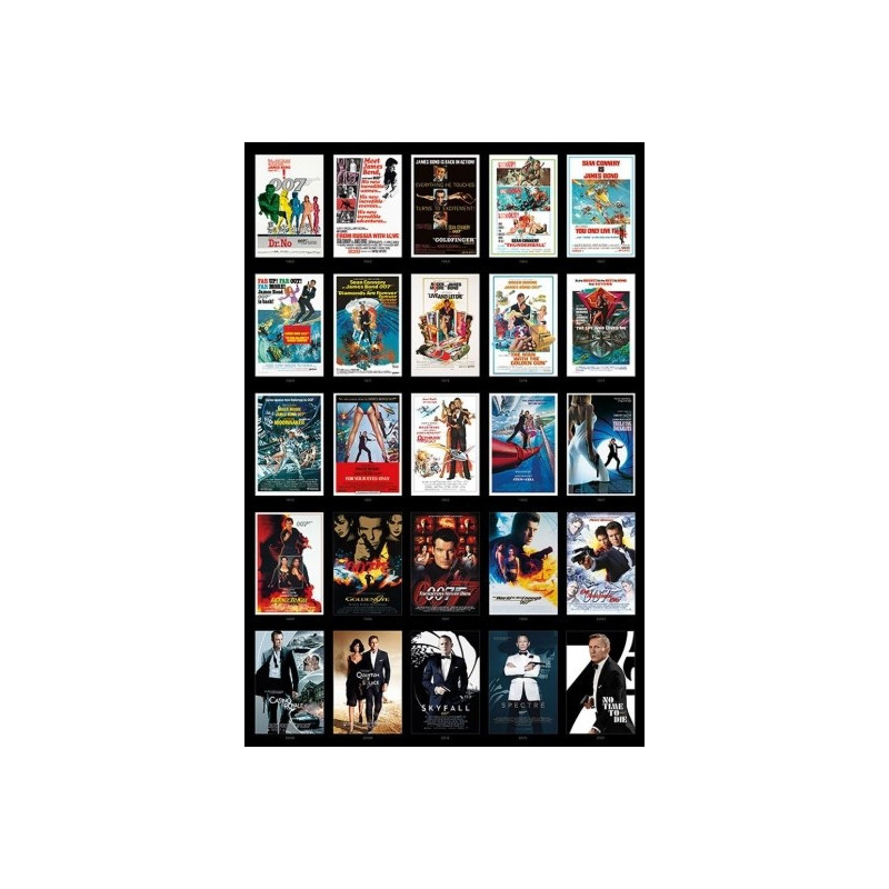 JAMES BOND 007:PYRAMID  - 25 FILMS (MAXIPOSTER 61X91,5)