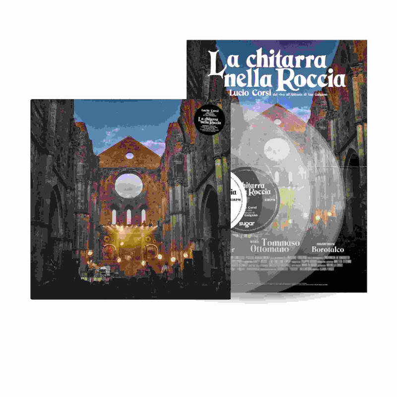 LA CHITARRA NELLA ROCCIA - LUCIO CORSI DAL VIVO ALL'ABBAZIA DI SAN GALGANO +12PG BOOKLET