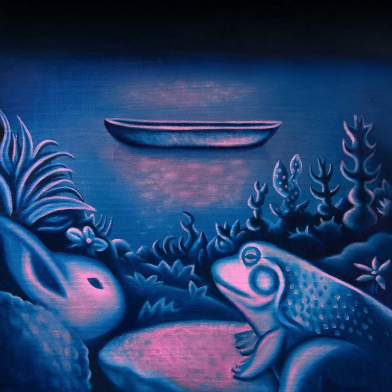 NIGHT FISHING ON A CALMLAKE