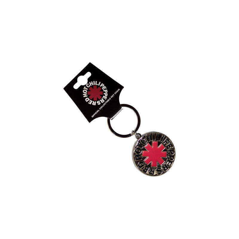 RED HOT CHILI PEPPERS KEYCHAIN: ASTERISK LOGO SILVER