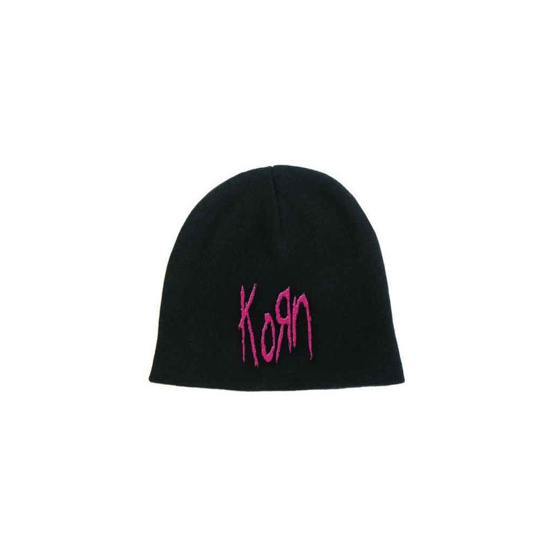 KORN UNISEX BEANIE HAT: LOGO (BLACK)