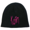KORN UNISEX BEANIE HAT: LOGO (BLACK)