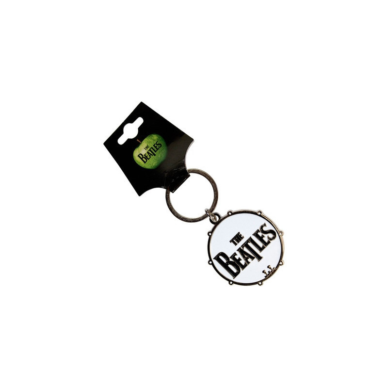 THE BEATLES KEYCHAIN: DRUM LOGO