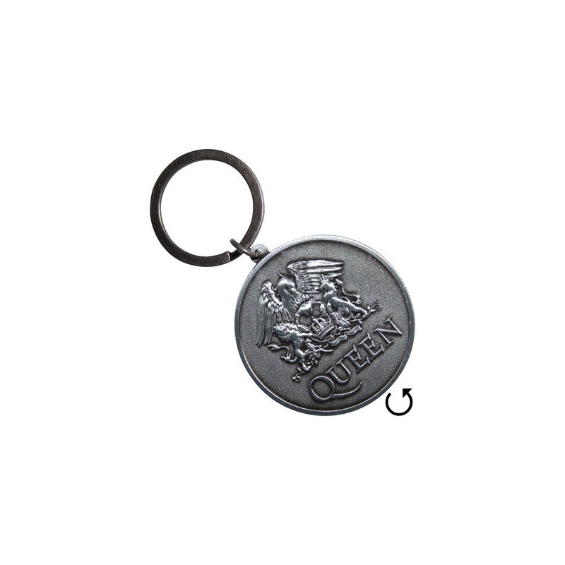 QUEEN KEYCHAIN: SILVER CREST DOUBLE SIDED (DOUBLE SIDED)