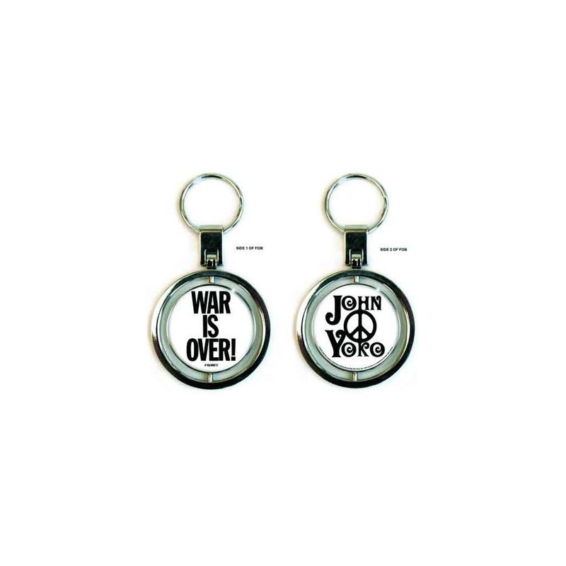 JOHN LENNON KEYCHAIN SPINNER: WAR IS OVER