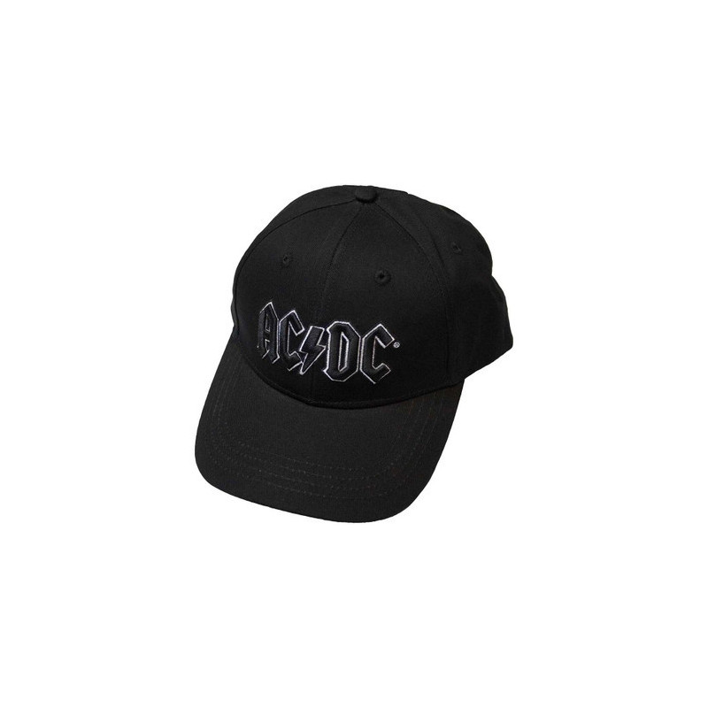 AC/DC UNISEX BASEBALL CAP:BLACK LOGO