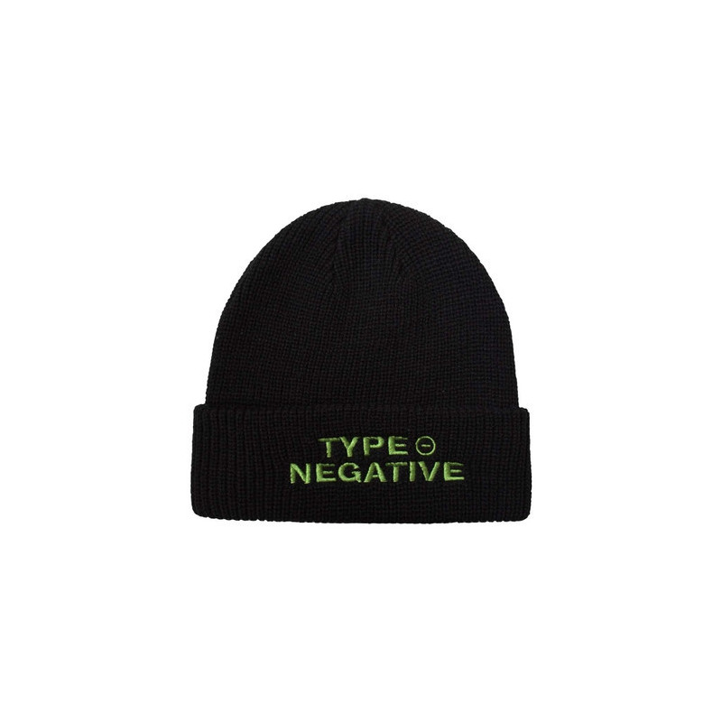 TYPE O NEGATIVE UNISEX BEANIE HAT: TEXT LOGO (BLACK)
