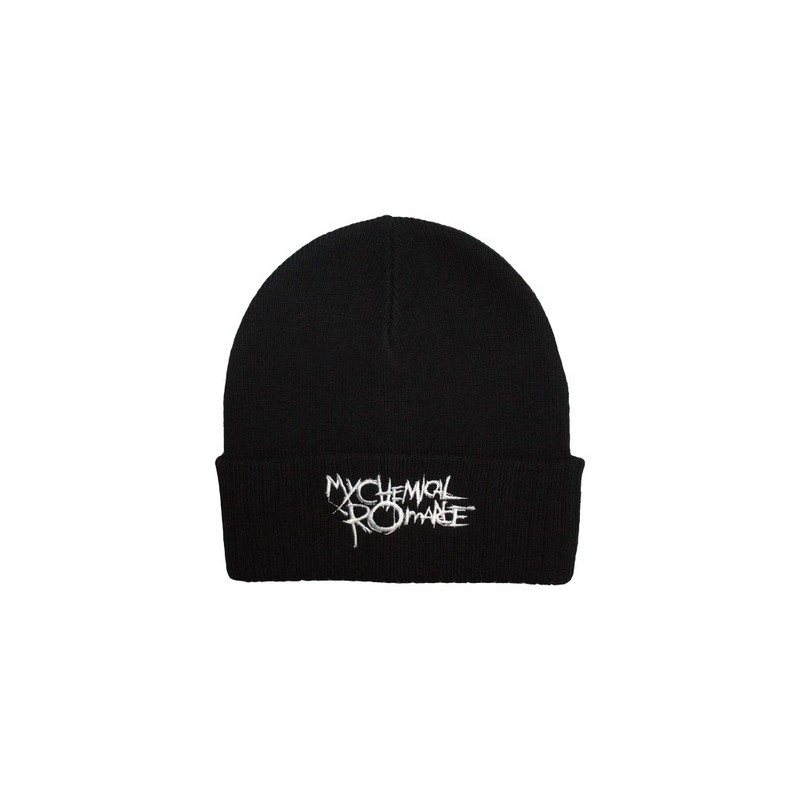 MY CHEMICAL ROMANCE UNISEX BEANIE HAT: THE BLACK PARADE LOGO (BLACK)