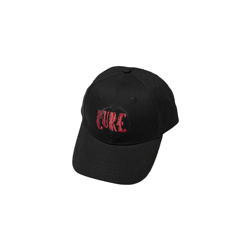 THE CURE UNISEX BASEBALL CAP: CIRCLE LOGO (BLACK)