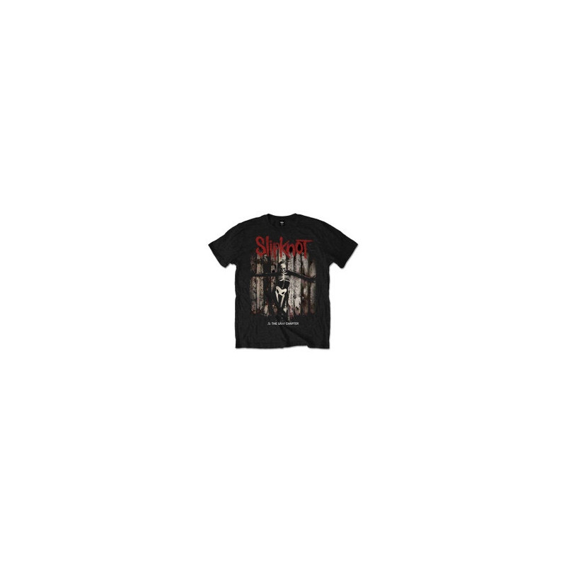 SLIPKNOT T-SHIRT  M BLACK UNISEX  .5: THE GRAY CHAPTER ALBUM