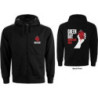 GREEN DAY LADIES ZIPPED HOODIE: AMERICAN IDIOT (BLACK) (BACK PRINT) (LARGE)