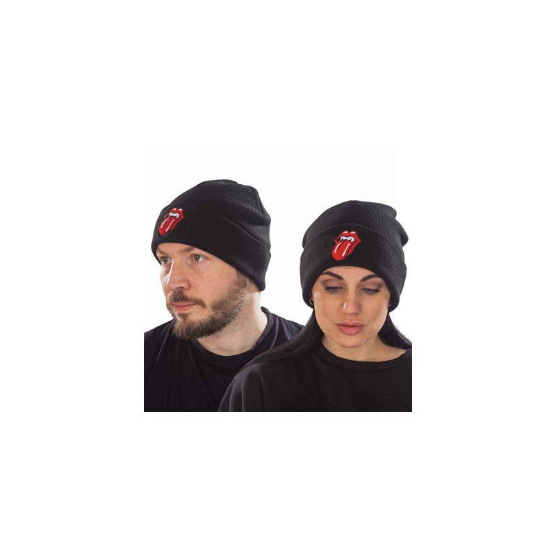 THE ROLLING STONES UNISEX BEANIE HAT:FANG TONGUE
