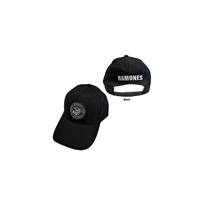 RAMONES UNISEX BASEBALL CAP:PRESIDENTIAL SEAL (BLACK)