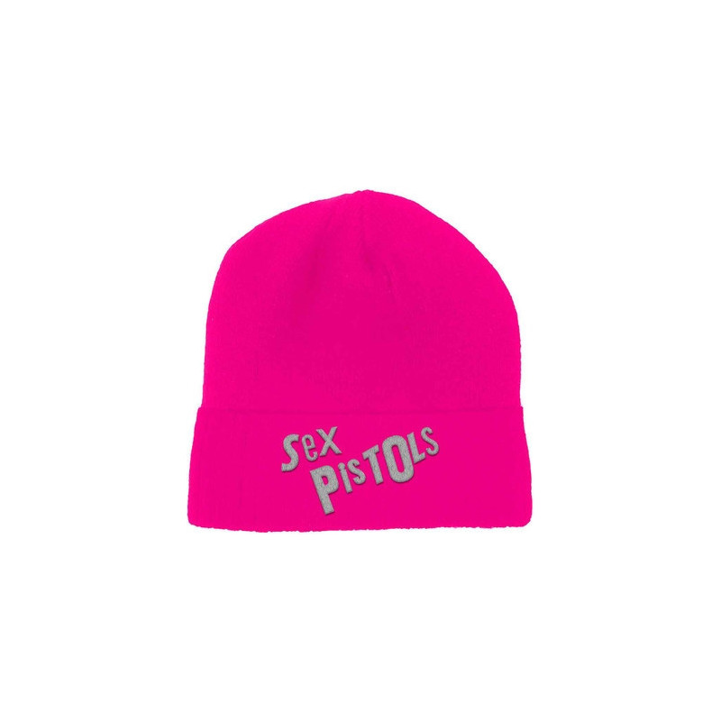 SEX PISTOLS UNISEX BEANIE HAT:LOGO (FUXIA)