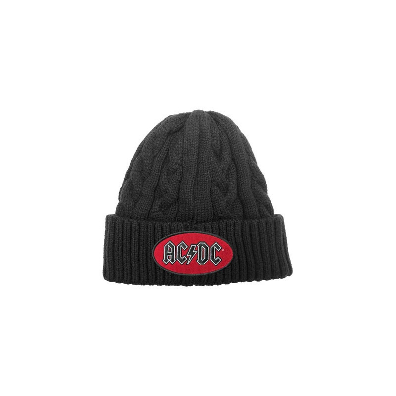 AC/DC UNISEX BEARNIE HAT:OVAL LOGO