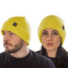 TWENTY ONE PILOTS UNISEX BEANIE HAT: DOUBLE BARS (YELLOW)