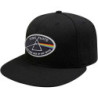 PINK FLOYD UNISEX SNAPBACK CAP: THE DARK SIDE OF THE MOON WHITE BORDER (BLACK)